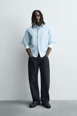 STRIPED EMBROIDERED SHIRT