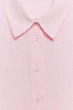 CAMISA LINO 100% ZW COLLECTION / Rosa