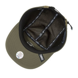Бейсболка DJINNS арт. 5P Soft Flat Cap Summer Knit (оливковый)  фото 2