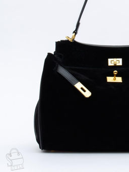 Сумка женская кожаная 2320YF black Polina&Eiterou  в Новосибирске