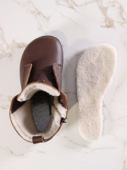 Босоногие ботинки 351.NATAbl.Светло-коричневый оттима/шерсть