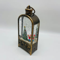 Новогодний декор Фонарь стекло - 23 см (арт. 23014A/23014B/23014D) в ассортименте - Ип лебедев о.ю фото 6