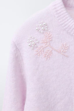 BEADED KNIT CARDIGAN - Zara фото 3