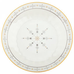 "Алдан" Тарелка глубокая фарфоровая д182мм h36мм, 450мл, с деколью, отводка (Китай)