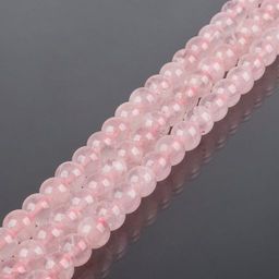 Бусины для украшений из Розового кварца (30 бусин)