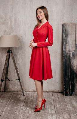 Элегантное платье красный - Donna saggia фото 2