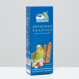 Зерновые палочки Пижон для птиц, с орехами, 2 шт, 96 г
