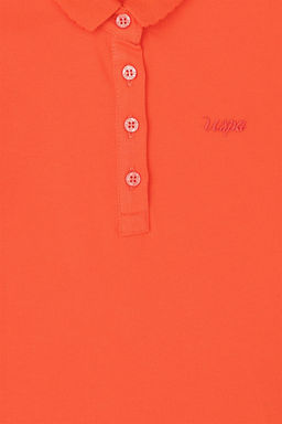 Базовая футболка с цветком граната для девочек - U.s. polo assn фото 3