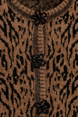 ANIMAL JACQUARD CARDIGAN