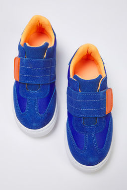 Trendyol Shoes Gri Nubuk Renk Bloklu C?rt Bantl? Unisex Kucuk Cocuk Kids Spor Ayakkab? TAKSS25SN00050