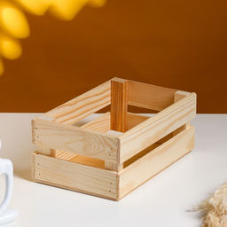 Подарочный ящик «Двушка», 24.5×13.5×9 см, деревянный