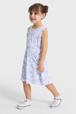 K_z _ocuk Bisiklet Yaka Mor _rme Elbise