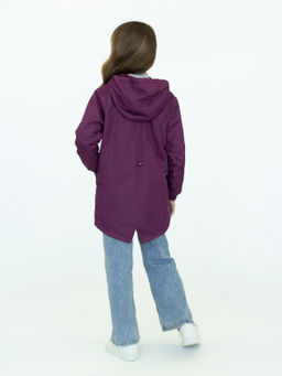 Ветровка детская для девочки пурпур