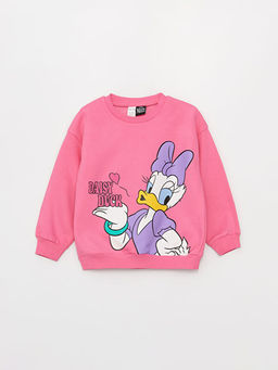 Daisy Duck Bask?l? K?z ?ocuk Sweatshirt