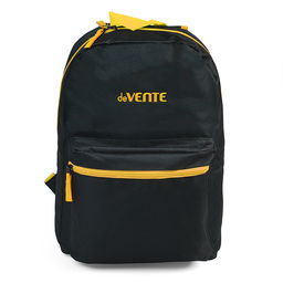 Рюкзак "Black" подростковый 40x29x17 см (14 л) 250 г, 1 отделение на молнии, 1 передний карман, черный с желтым