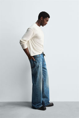 WIDE BELL BOTTOM FIT JEANS - Zara фото 4