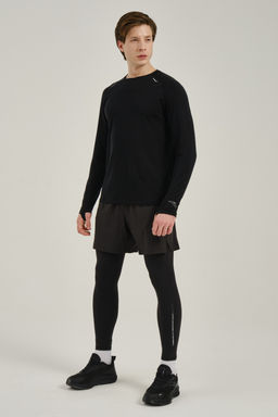 Тайтсы 2-в-1 Черный ADVANCED RUNNING 2 in 1 Pants - Anta фото 8