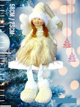 Кукла фея бежевая 60см