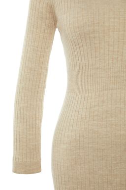 TRENDYOLMILLA Siyah Midi Triko Polo Yaka Elbise TWOAW22EL1376  фото 19