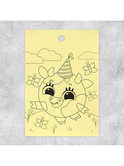 Цена за 10 шт. Наклейки детские «Милые животные», раскраска на обороте, 11×15.5 см