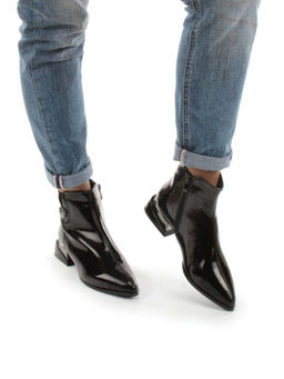 01-PCG265-1 BLACK Ботинки демисезонные женские (натуральная кожа, байка) - Фабричный китай фото 4