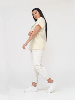 Футболка женская, цвет желтый - Барболета фото 3