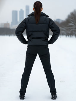 Брюки спортивные софтшелл MTFORCE женские черного цвета 2410Ch  фото 26