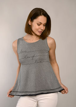 Майка женская ДЕВИЗ (серый №3)