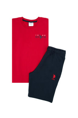 Erkek _ocuk K_rm_z_ Pijama Tak_m_ Sepette S_rpriz _ndirim