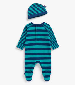 Mothercare / Комплект детский: комбинезон бельевой/шапочка  фото 2