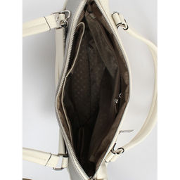 Сумка женская искусственная кожа ADEL-243/ММ, 1отдел+кар/перег, плеч/ремень, бежевый/серый флотер 259201 - Adelia фото 3