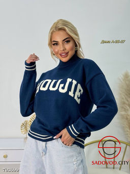 Женская кофта вязаная с воротником - Bruno фото 6