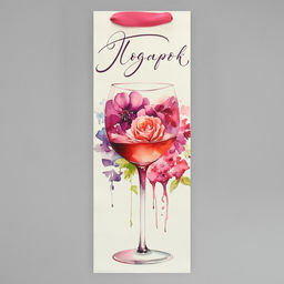 Пакет под бутылку Бокал, 36 х 13 х 10 см - Дарите счастье фото 7