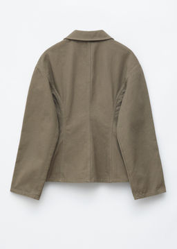 Chaqueta de algod?n de silueta entallada - H&m фото 8