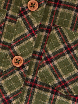 Платье на пуговицах в клетку UD 6846 хаки клетка - Mini maxi фото 6