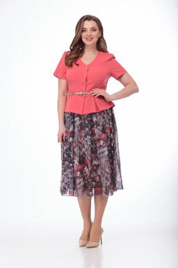 Костюм ANELLI 690 красный жакет/маки  фото 8