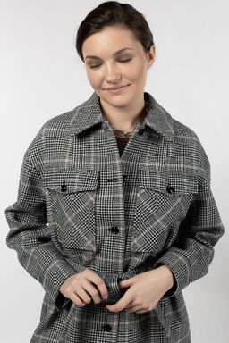 Пальто женское демисезонное (пояс) - El podio фото 5