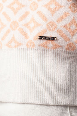 VILATTE / Жакет тонкой и эластичной жаккардовой вязки  фото 4