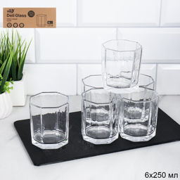 Стакан 6 штук 220 мл Грани / Y5301 /уп 12/ низкий