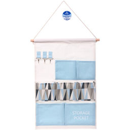 Цена за 2 шт. Карман настенный подвесной 7отделений "ИДЕЯДОМА", принт голубой, 35*50см (лейбл Селфи)