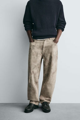 ABSTRACT PRINTED BALLOON FIT TROUSERS - Zara фото 6