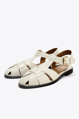 FLAT CAGE SANDALS - Zara фото 2