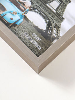 Фоторамка для фото 15×20 см «Ламберто», пластик, серебро с белым, 21×16×3.5 см