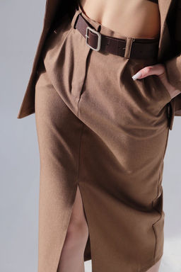 Юбка миди-макси коричневая - Martichelli фото 4