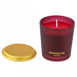 Свеча "Ease" д7,8см, h9см, парафин, в стекле, с крышкой, время горения 41 час (Россия)