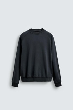 SUDADERA CREWNECK LAVADA / Gris antracita - Zara фото 6