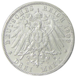 3 марки 1909 года G Германия (Баден)
