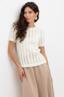 ЕВ 30211/молочный джемпер жен