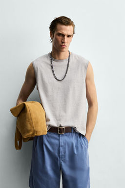 CAMISETA TANK RELAXED FIT / Gris vigor?