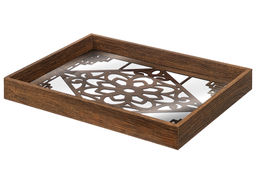 Поднос 39,5*29,5*4,5 см, прямоугольный Узор, коричневый - Elan gallery фото 4